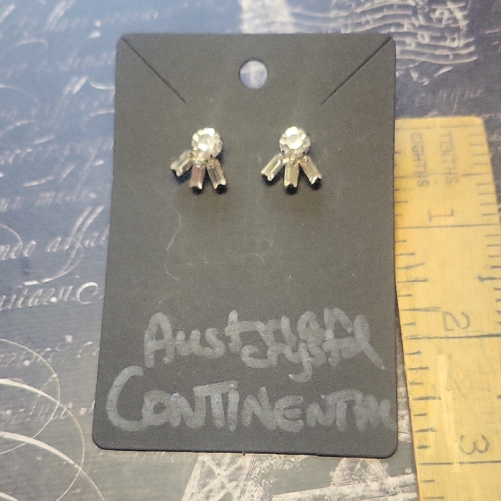 Vintage Austrian  Crystal Earrings